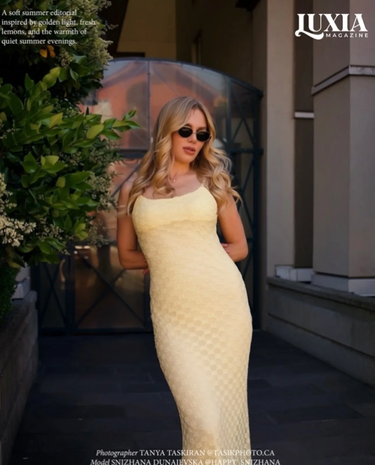 Tanya Taskiran editorial published in LUXIA Magazine